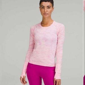 Lululemon Swiftly Tech Long Sleeve Cropped Shirt